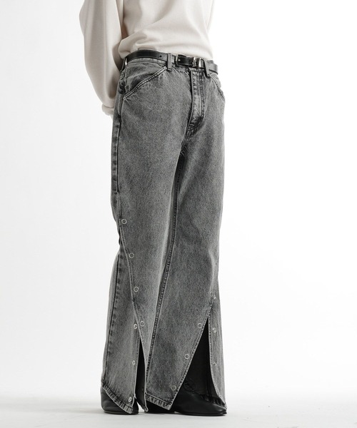 HARE（ハレ）の「パーツスリムデニムパンツ(HARE)（デニムパンツ・メンズ・グレー/ブラック・SMALL/MEDIUM）」の12枚目の写真