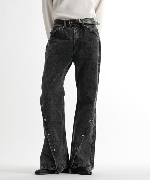 HARE（ハレ）の「パーツスリムデニムパンツ(HARE)（デニムパンツ・メンズ・グレー/ブラック・SMALL/MEDIUM）」の13枚目の写真