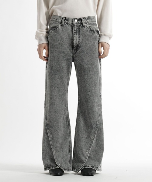 HARE（ハレ）の「パーツスリムデニムパンツ(HARE)（デニムパンツ・メンズ・グレー/ブラック・SMALL/MEDIUM）」の15枚目の写真