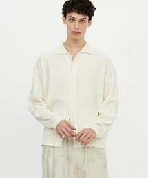 Fringe Knit Collar Cardigan