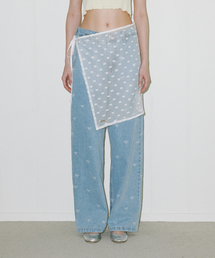 BELLOL（ベロエル）の「フラワーレースレイヤードスカートアイボリー（スカート）」