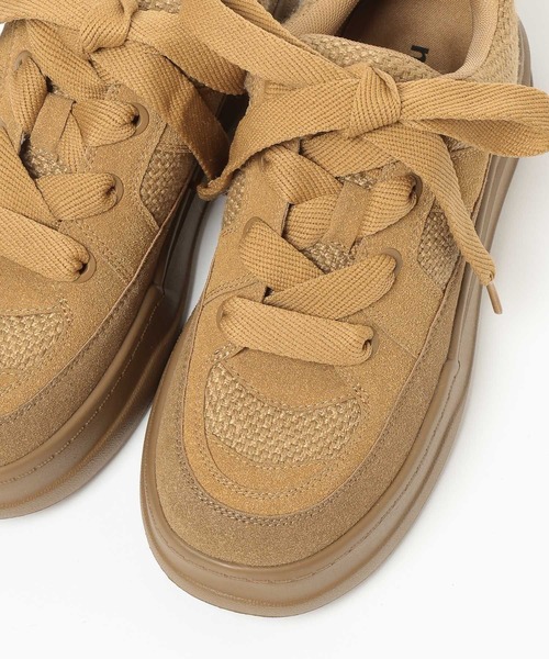 niko and...（ニコアンド）の「オリジナル切り替え厚底スニーカー（スニーカー・レディース・ブラウン/アイボリー・LARGE/MEDIUM）」の10枚目の写真