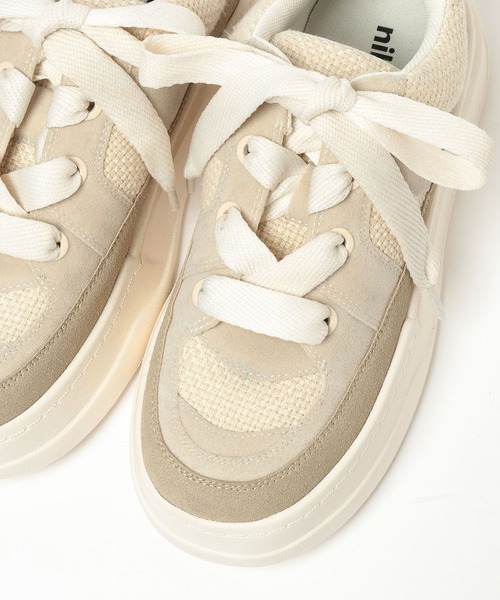 niko and...（ニコアンド）の「オリジナル切り替え厚底スニーカー（スニーカー・レディース・ブラウン/アイボリー・LARGE/MEDIUM）」の11枚目の写真