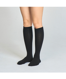 AONE（エーワン）の「[2パック] レディーススタンダードミディアムニーハイソックス（ソックス/靴下）」