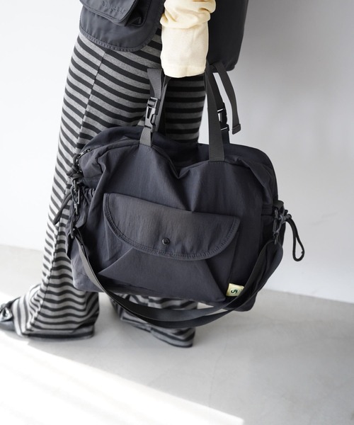 SANSeLF（サンセルフ）の「【SANSeLF】スクエアナイロンショルダーバッグ saa26s006（ショルダーバッグ・レディース・ライトパープル/グレー/ブラック・FREE）」の12枚目の写真