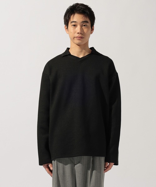 niko and...（ニコアンド）の「襟付きＶネックプルオーバー（Tシャツ/カットソー・メンズ・ブラック/ブラウン/ライトグリーン・LARGE/MEDIUM）」の13枚目の写真