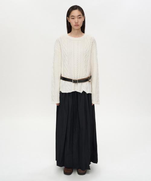 INSILENCE WOMEN（インサイレンスウーマン）の「グランジフィッシャーマンプルオーバー IVORY（ニット/セーター・レディース・その他・S/M）」の9枚目の写真