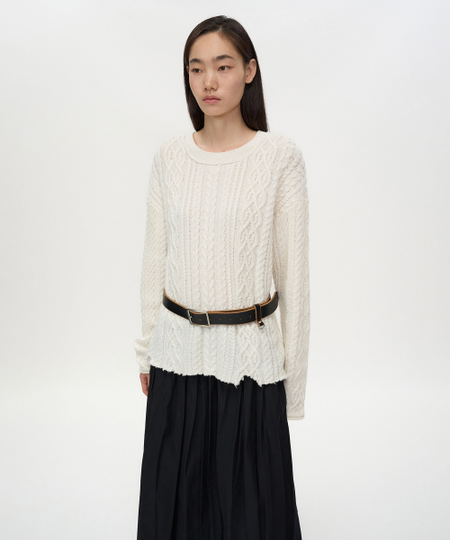 INSILENCE WOMEN（インサイレンスウーマン）の「グランジフィッシャーマンプルオーバー IVORY（ニット/セーター・レディース・その他・S/M）」の10枚目の写真