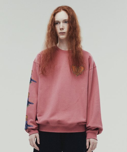 THEVINYLHOUSE(ザバイニルハウス)の「FALL IN LOVE SWEATSHIRTS PINK (VH2DFUM445A)(スウェット・メンズ・その他・S/M/L)」の3枚目の写真