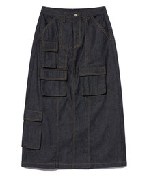 BROWNBREATH（ブラウンブレス）の「W UTILITY POCKET DENIM SKIRT - INDIGO（スカート）」