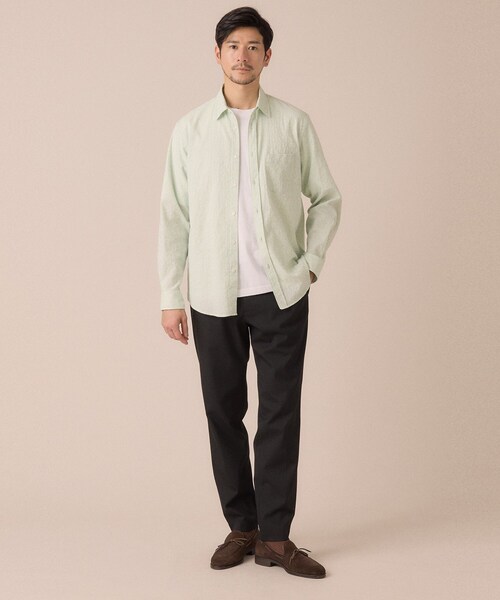 TAKEO KIKUCHI(タケオキクチ)の「【ON/OFF兼用】CARREMANファブリック スリムイージー スラックス(スラックス・メンズ・ブラック/ブラウン系・02/04/03)」の5枚目の写真