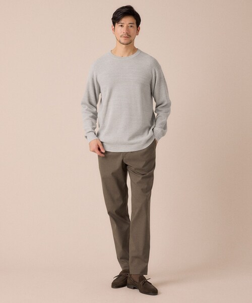TAKEO KIKUCHI(タケオキクチ)の「【ON/OFF兼用】CARREMANファブリック スリムイージー スラックス(スラックス・メンズ・ブラック/ブラウン系・02/04/03)」の11枚目の写真