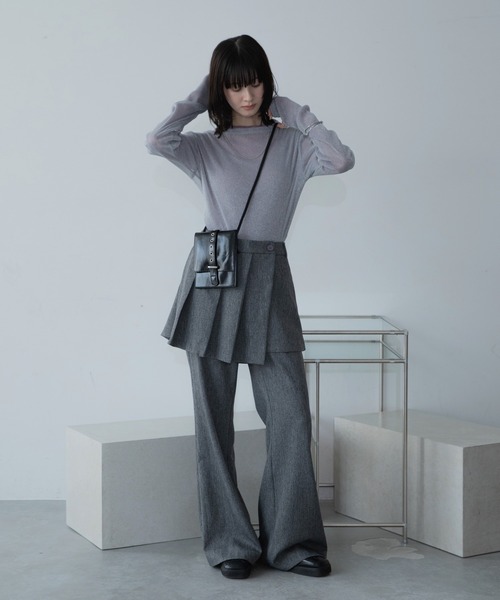 VACANCY(ヴァカンシー)の「バックルデザインミニショルダーバッグ/ポシェット(ショルダーバッグ・レディース・ブラック/グレー・FREE)」の17枚目の写真