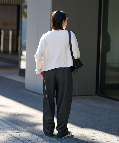 FRAMeWORK(フレームワーク)の「≪追加≫TWRカルゼラップパンツ(その他パンツ・レディース・チャコールグレー/ネイビー・38/36)」の14枚目の写真