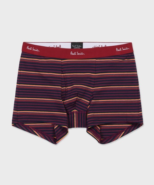 Paul Smith（ポールスミス）の「シーズンボーダー ボクサーパンツ【853262 4368A】（ボクサーパンツ・メンズ・レッド/グレー・MEDIUM/LARGE）」の2枚目の写真