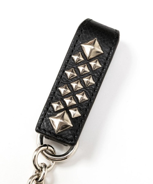 CALEE(キャリー)の「CALEE/キャリー STUDS LEATHER WALLET CHAIN ウォレットチェーン 2026年 夏 夏服(ウォレットチェーン・メンズ・ブラック・FREE)」の5枚目の写真