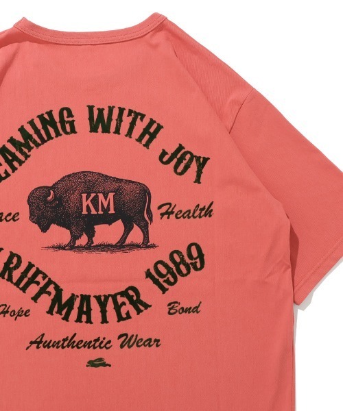 KRIFF MAYER(クリフメイヤー)の「【超接触冷感/UVカット】夏季GO! T(バッファロー)(Tシャツ/カットソー・メンズ・ブラック/ブルー/オフホワイト/レッド・X-LARGE/LARGE/MEDIUM)」の4枚目の写真