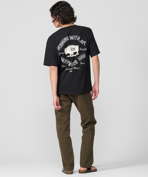 KRIFF MAYER(クリフメイヤー)の「【超接触冷感/UVカット】夏季GO! T(バッファロー)(Tシャツ/カットソー・メンズ・ブラック/ブルー/オフホワイト/レッド・X-LARGE/LARGE/MEDIUM)」の16枚目の写真