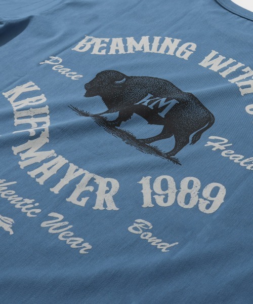 KRIFF MAYER(クリフメイヤー)の「【超接触冷感/UVカット】夏季GO! T(バッファロー)(Tシャツ/カットソー・メンズ・ブラック/ブルー/オフホワイト/レッド・X-LARGE/LARGE/MEDIUM)」の19枚目の写真