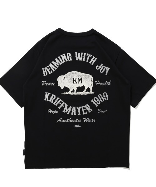 KRIFF MAYER(クリフメイヤー)の「【超接触冷感/UVカット】夏季GO! T(バッファロー)(Tシャツ/カットソー・メンズ・ブラック/ブルー/オフホワイト/レッド・X-LARGE/LARGE/MEDIUM)」の7枚目の写真