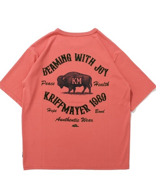 KRIFF MAYER(クリフメイヤー)の「【超接触冷感/UVカット】夏季GO! T(バッファロー)(Tシャツ/カットソー・メンズ・ブラック/ブルー/オフホワイト/レッド・X-LARGE/LARGE/MEDIUM)」の9枚目の写真