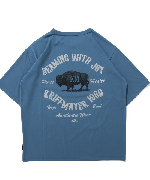 KRIFF MAYER(クリフメイヤー)の「【超接触冷感/UVカット】夏季GO! T(バッファロー)(Tシャツ/カットソー・メンズ・ブラック/ブルー/オフホワイト/レッド・X-LARGE/LARGE/MEDIUM)」の11枚目の写真