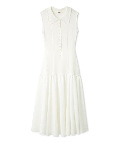 FURFUR（ファーファー）の「ポロニットワンピース（ワンピース・レディース・イエロー/ホワイト/ブラック・F）」の2枚目の写真