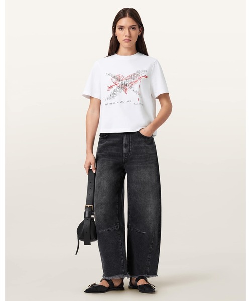 ALLSAINTS（オールセインツ）の「HEARTACHE LISA CREW NECK T-SHIRT | HEARTACHE LISA クルー ネック Tシャツ（Tシャツ/カットソー・レディース・ホワイト・XS/S/M）」の3枚目の写真
