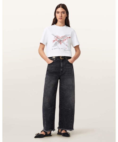 ALLSAINTS（オールセインツ）の「HEARTACHE LISA CREW NECK T-SHIRT | HEARTACHE LISA クルー ネック Tシャツ（Tシャツ/カットソー・レディース・ホワイト・XS/S/M）」の5枚目の写真