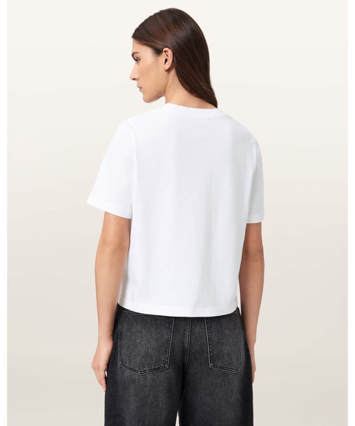 ALLSAINTS（オールセインツ）の「HEARTACHE LISA CREW NECK T-SHIRT | HEARTACHE LISA クルー ネック Tシャツ（Tシャツ/カットソー・レディース・ホワイト・XS/S/M）」の6枚目の写真