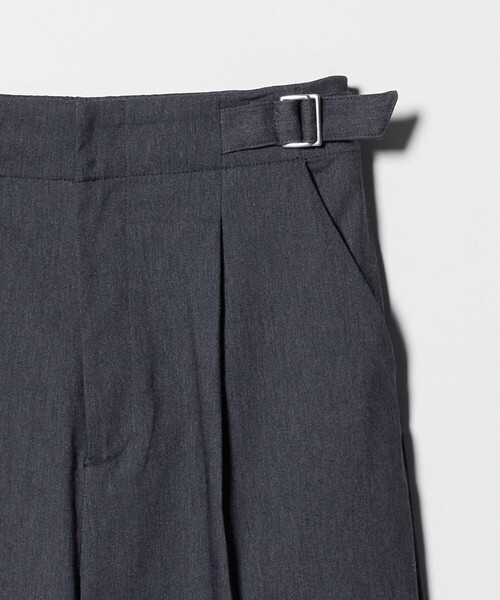 A DAY IN THE LIFE UNITED ARROWS(アデイインザライフユナイテッドアローズ)の「シャンブレー ワイドパンツ ‐ウォッシャブル‐<A DAY IN THE LIFE>(スラックス・レディース・ブラック/ネイビー・38/36)」の11枚目の写真