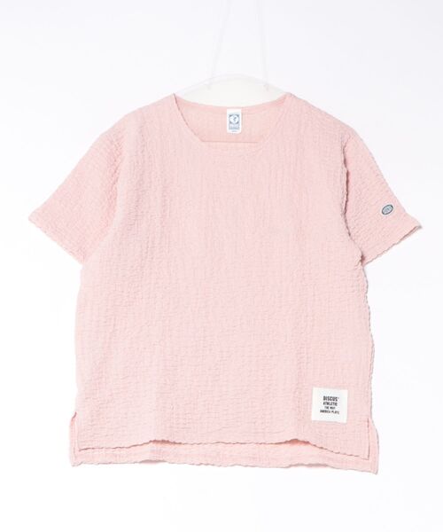 DISCUS ATHLETIC(ディスカス アスレチック)の「DISCUS ATHLETIC/ディスカスアスレチック 半袖 Tシャツ 6287-9971(Tシャツ/カットソー・レディース・スミクロ/グレイッシュブルー/ピンク・L/M)」の11枚目の写真