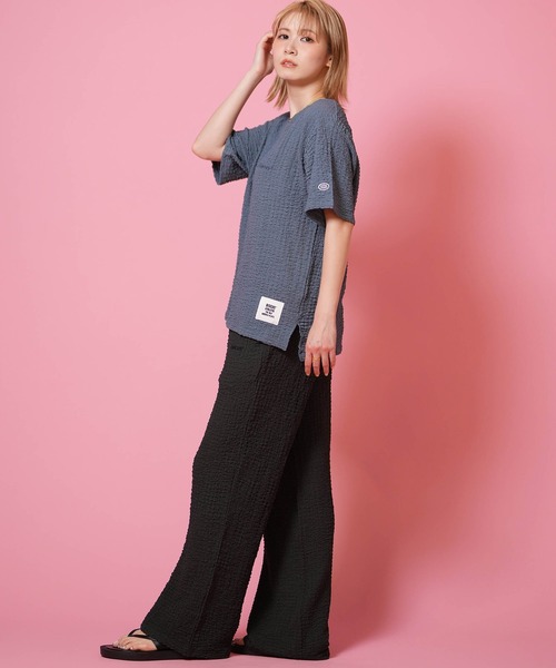 DISCUS ATHLETIC(ディスカス アスレチック)の「DISCUS ATHLETIC/ディスカスアスレチック 半袖 Tシャツ 6287-9971(Tシャツ/カットソー・レディース・スミクロ/グレイッシュブルー/ピンク・L/M)」の21枚目の写真