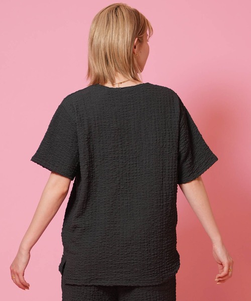 DISCUS ATHLETIC(ディスカス アスレチック)の「DISCUS ATHLETIC/ディスカスアスレチック 半袖 Tシャツ 6287-9971(Tシャツ/カットソー・レディース・スミクロ/グレイッシュブルー/ピンク・L/M)」の13枚目の写真