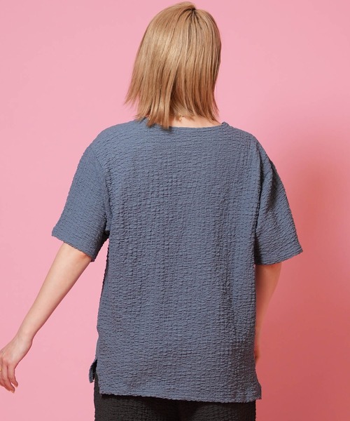 DISCUS ATHLETIC(ディスカス アスレチック)の「DISCUS ATHLETIC/ディスカスアスレチック 半袖 Tシャツ 6287-9971(Tシャツ/カットソー・レディース・スミクロ/グレイッシュブルー/ピンク・L/M)」の18枚目の写真