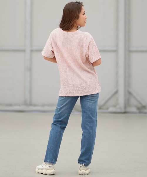 DISCUS ATHLETIC(ディスカス アスレチック)の「DISCUS ATHLETIC/ディスカスアスレチック 半袖 Tシャツ 6287-9971(Tシャツ/カットソー・レディース・スミクロ/グレイッシュブルー/ピンク・L/M)」の7枚目の写真