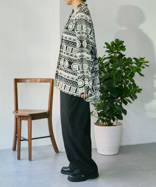 ear PAPILLONNER（イアパピヨネ）の「オンオフ兼用ライトイージーパンツ【SUM1 STYLE(スミスタイル)】（その他パンツ・レディース・ブルー系その他/キャメル/ブラック・FREE）」の15枚目の写真