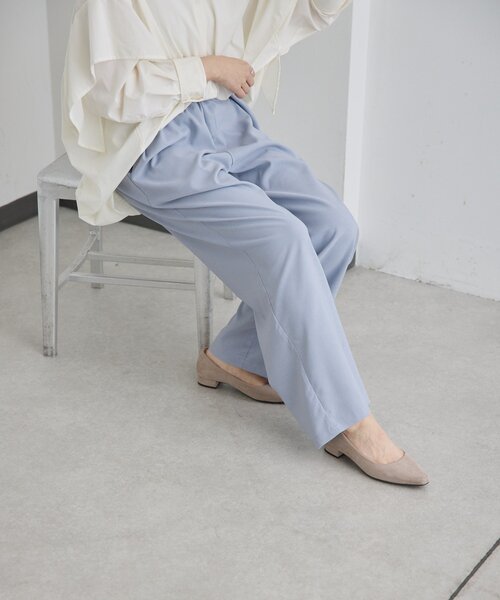 ear PAPILLONNER（イアパピヨネ）の「オンオフ兼用ライトイージーパンツ【SUM1 STYLE(スミスタイル)】（その他パンツ・レディース・ブルー系その他/キャメル/ブラック・FREE）」の21枚目の写真
