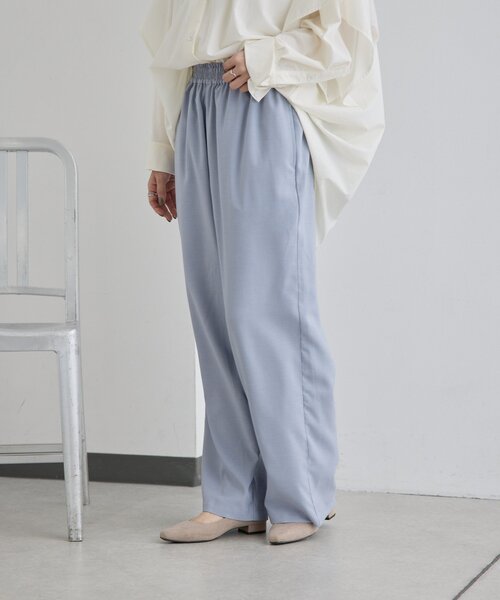 ear PAPILLONNER（イアパピヨネ）の「オンオフ兼用ライトイージーパンツ【SUM1 STYLE(スミスタイル)】（その他パンツ・レディース・ブルー系その他/キャメル/ブラック・FREE）」の22枚目の写真