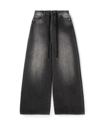 EDITION | ブラックデニム ドローコードパンツ(デニムパンツ)