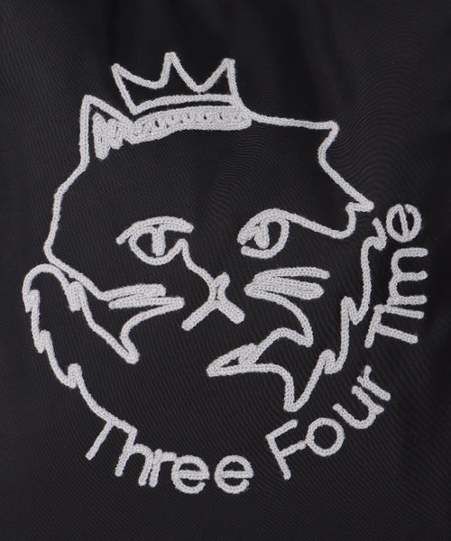 Three Four Time（ｽﾘｰﾌｫｰﾀｲﾑ）の「Three Four Time 刺繍ナイロントート（トートバッグ・レディース・ブラック/グリーン・FREE）」の9枚目の写真