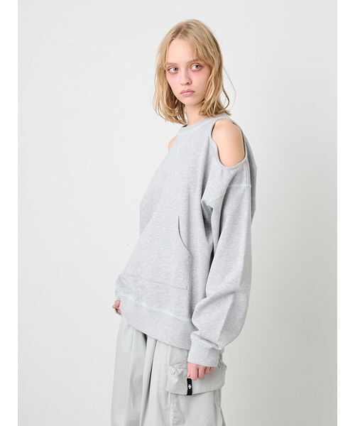 SORIN(ソリン )の「Cut Out Shoulder Sweat Top/カットアウトショルダー スウェットトップ(スウェット・レディース・ブラック/グレー/ホワイト・38)」の6枚目の写真