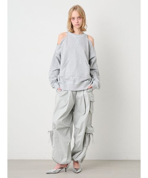 SORIN(ソリン )の「Cut Out Shoulder Sweat Top/カットアウトショルダー スウェットトップ(スウェット・レディース・ブラック/グレー/ホワイト・38)」の11枚目の写真