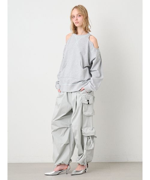 SORIN(ソリン )の「Cut Out Shoulder Sweat Top/カットアウトショルダー スウェットトップ(スウェット・レディース・ブラック/グレー/ホワイト・38)」の12枚目の写真