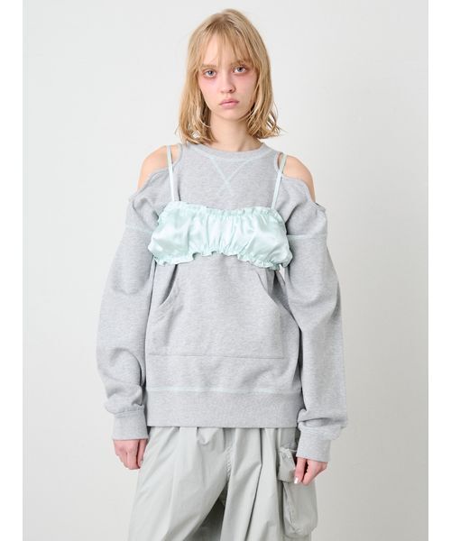 SORIN(ソリン )の「Cut Out Shoulder Sweat Top/カットアウトショルダー スウェットトップ(スウェット・レディース・ブラック/グレー/ホワイト・38)」の15枚目の写真