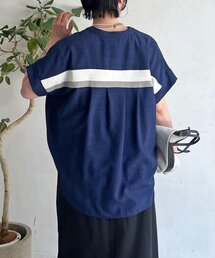 un dix cors | 半袖バックテープシャツ(シャツ/ブラウス)