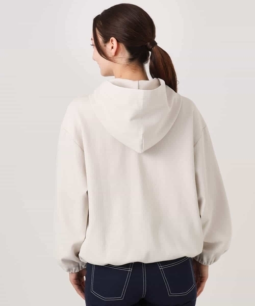 MK MICHEL KLEIN(エムケーミッシェルクラン)の「コットンポンチパーカー/洗える(パーカー・レディース・ネイビー/ベージュ・38)」の16枚目の写真