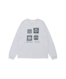HELLO SUNRISE（ハローサンライズ）の「Sun Stamp L/S Tee_Gray（Tシャツ/カットソー）」
