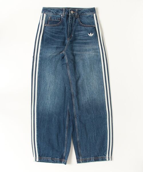 adidas(アディダス)の「adidas/アディダス VINTAGE DAD JEANS(デニムパンツ・レディース・インディゴブルー/ライトインディゴブルー・28/30/32/26)」の2枚目の写真