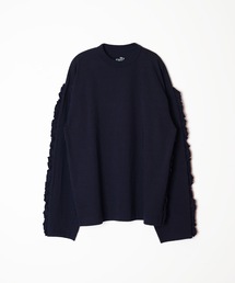 HOLIDAY | SUPER FINE DRY RUFFLE RUFFLE L/S TOPS スーパーファインドライラッフルラッフルロングスリーブトップス(Tシャツ/カットソー)